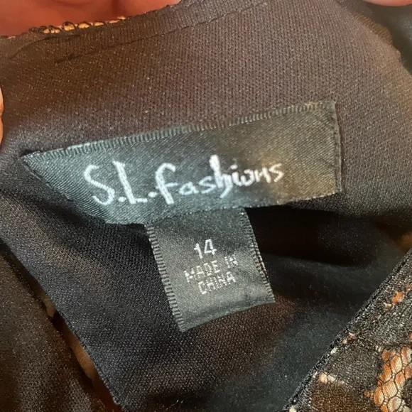 S.L. Fashions Womens Dress Size 14 - Picture 5 of 6
